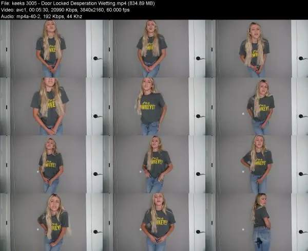 keeks 3005 – Door Locked Desperation Wetting