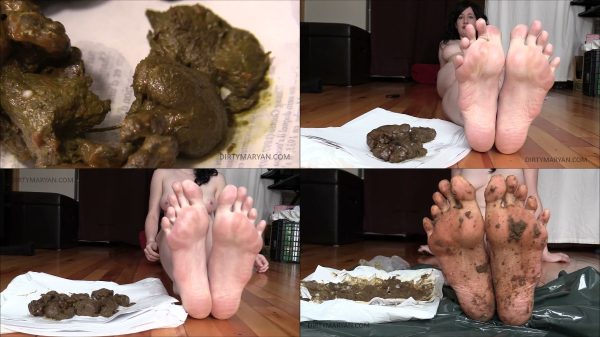 DirtyMaryan – Pooping for Foot Fetish Scat slave