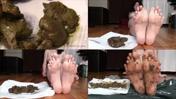 DirtyMaryan – Pooping for Foot Fetish Scat slave