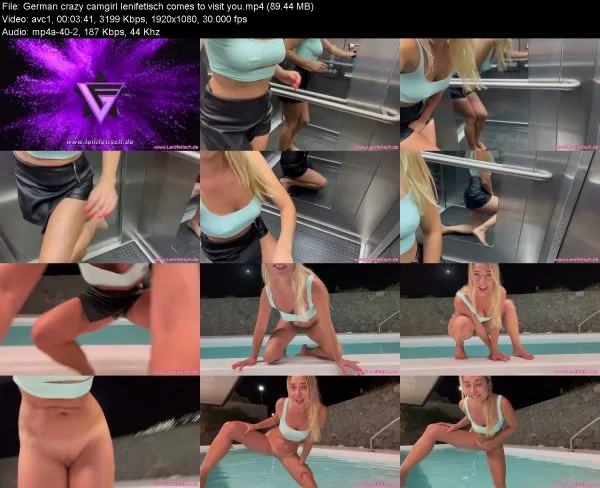 German crazy camgirl lenifetisch comes to visit you
