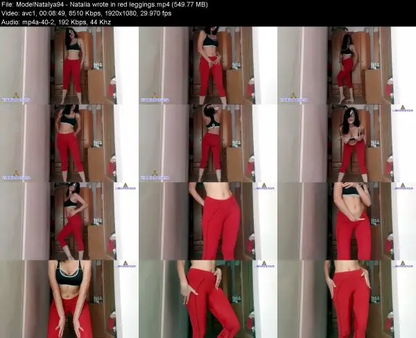 ModelNatalya94 – Natalia wrote in red leggings