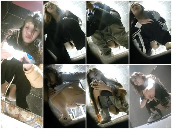 オンライン限定プレ​ミア：【パノラマバートイレショット】黒ストッキングとハイヒールを履いた様々な美女が登場。11 Hidden Camera