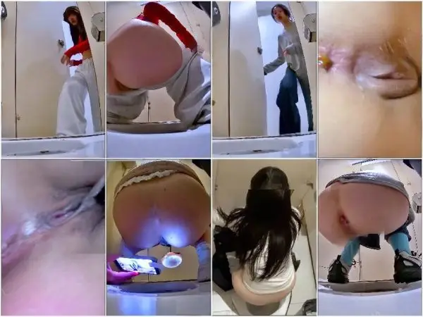 【最高級トイレショット】最高のダンス学生と女子大生の極上の柔らかいおまんこを暴く – 第20話 Public Restroom