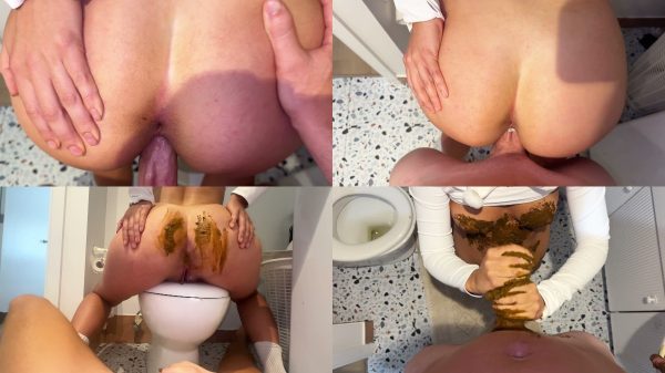 GymBunnyPoops – Creamy scat sex with smearing + cumshots