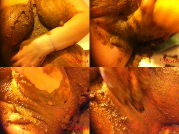 Allura – Smearing a Massive Shit! Shit-Stuffing with Dildo