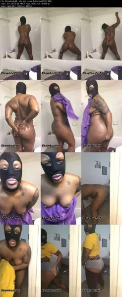 Ebonybooty49 – after shit shower farts