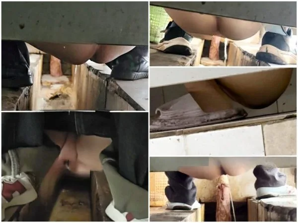[過激／トイレ隠し撮り] 女性POV：和式・汲み取り式トイレの隠しカメラ – 画面いっぱいの糞便と下痢 (Vol. 35) Hidden Camera