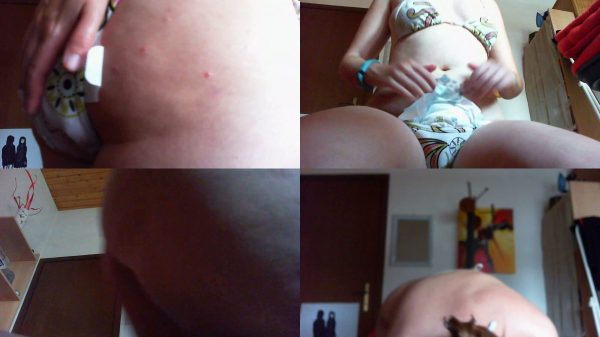 Nicolettaxxx – My first video where i taste my shit in diaper