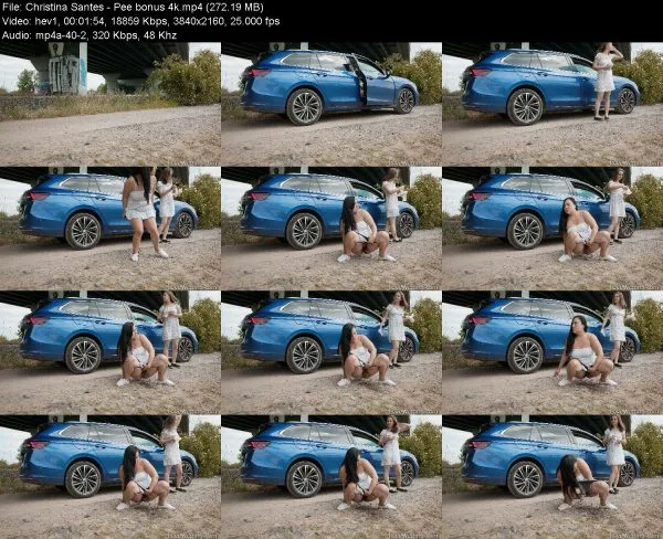 Christina Santes – Pee bonus 4k