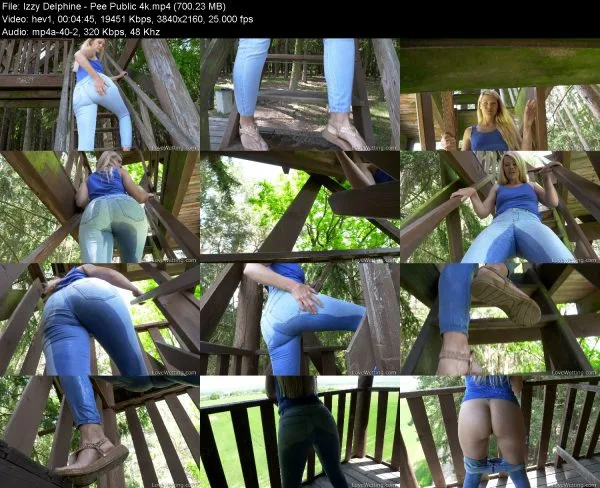 Izzy Delphine – Pee Public 4k