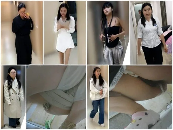 何気ないスナップショット：バスルーム編（Vol.5 – 私と同僚たち） Girls on the Toilet
