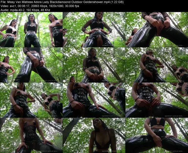 Missy Van Mistress Adora Lady Blackdiamoond Outdoor Goldenshower
