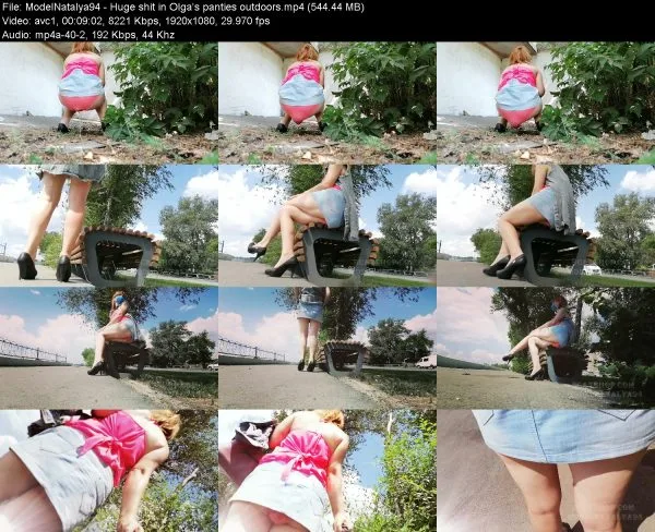 ModelNatalya94 – Huge shit in Olga’s panties outdoors