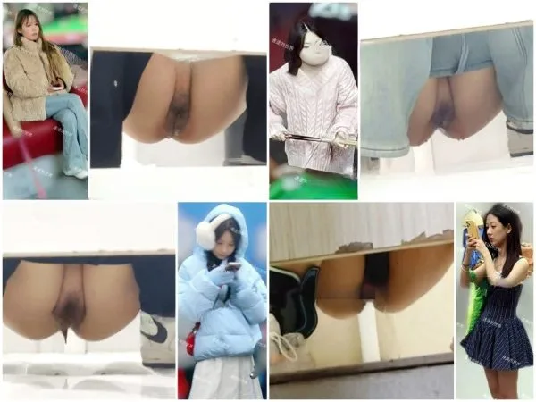手持ちによるスナップ写真：ビリヤード場にいる数人の若い女性たち (68V) Girls on the Toilet