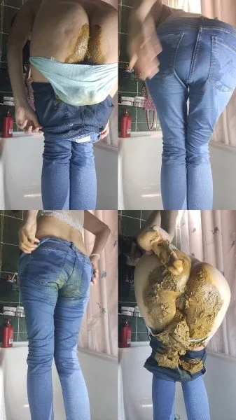 PooGirl – poop in skinny jeans and panties
