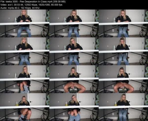 keeks 3005 – Pee Desperation In Class
