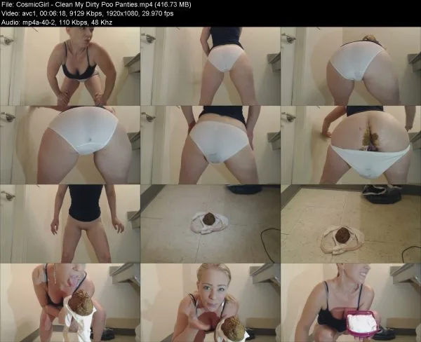 CosmicGirl – Clean My Dirty Poo Panties