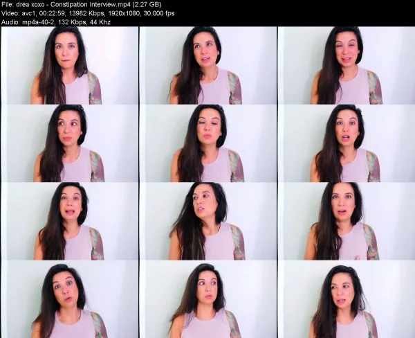 drea xoxo – Constipation Interview