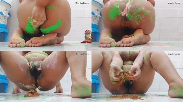 hottyjiyasharma – Indian festival Poop from colorfull Ass