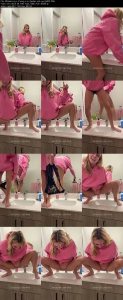 tiffstreatsxoxo – Peeing in my besties sink