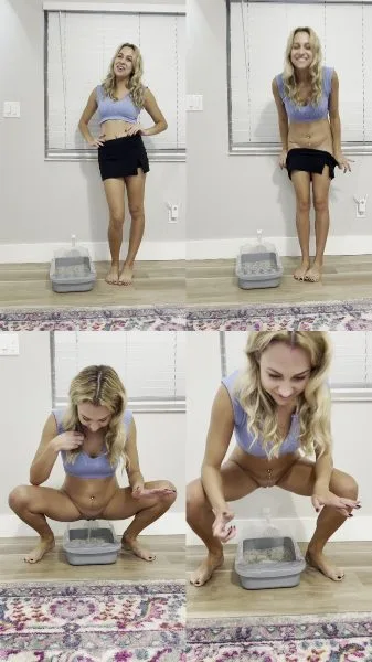 tiffstreatsxoxo – Peeing in the Litter Box