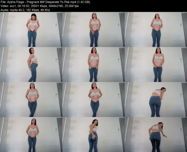 Aysha Paige – Pregnant Milf Desperate To Pee