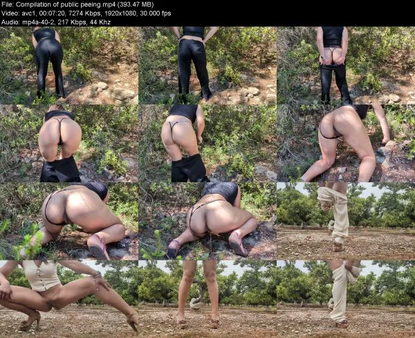 Compilation of public peeing