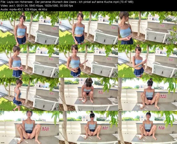 Layla von Hohensee – Der perverse Wunsch des Users – Ich pinkel auf sein…