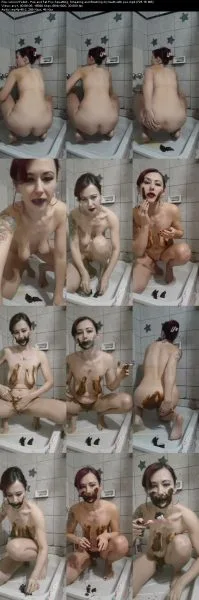 LiliXXXFetish – Pee and Fat Poo Squatting, Smearing and Brushing my teet…