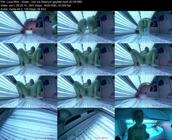 Luna Minx – Krass – Voll ins Solarium gepisst