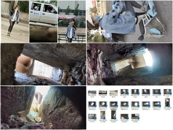 【変わり種トイレ覗き】自動車教習所の屋外溝式トイレ――女性教習生の股間を接写。衝撃的なまでのリアリティと没入感。第2話。 Hidden Cam …