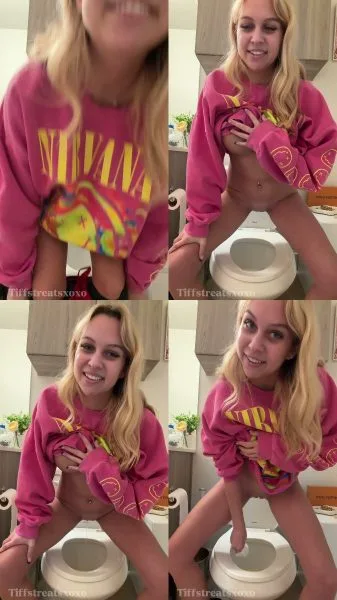 tiffstreatsxoxo – Peeing in my besties toilet