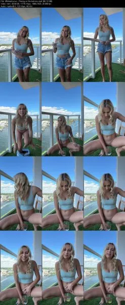 tiffstreatsxoxo – Peeing on the balcony