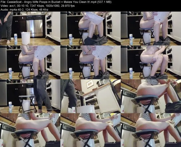 CassieScat – Angry Wife Poops in Bucket + Makes You Clean It!