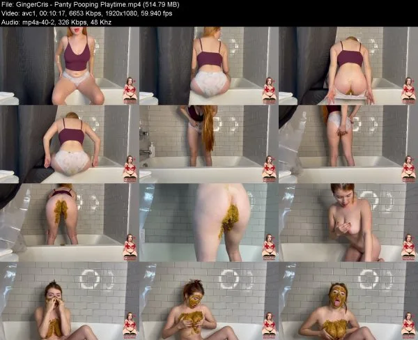 GingerCris – Panty Pooping Playtime