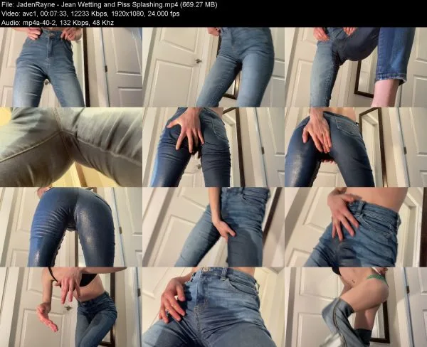 JadenRayne – Jean Wetting and Piss Splashing