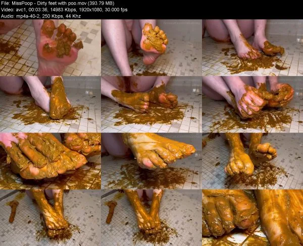 MissPoop – Dirty feet with poo
