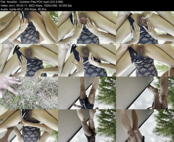 NovaSin – Outdoor Piss POV