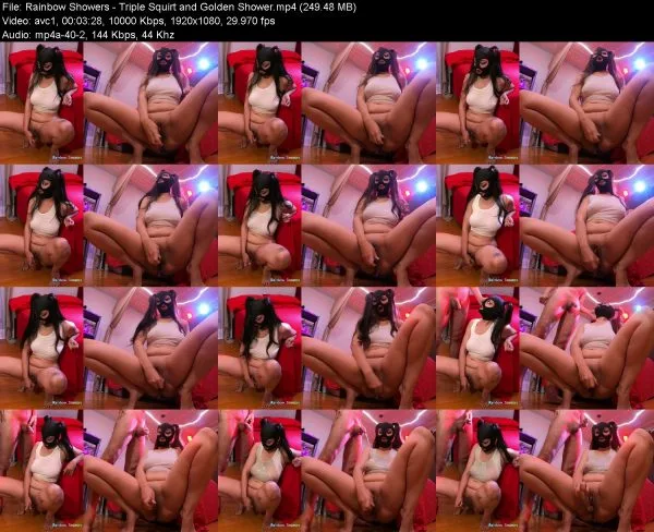 Rainbow Showers – Triple Squirt and Golden Shower