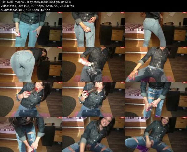 Red Phoenix – dirty Miss Jeans