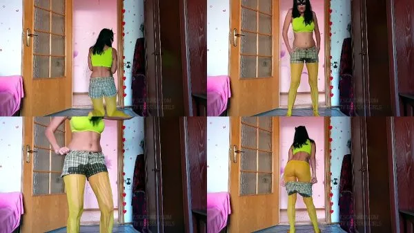 WetandDirty – Natalia wet yellow tights