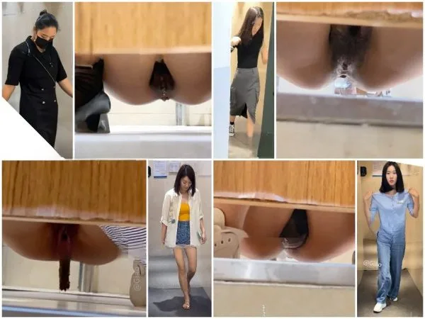 病院と高級オフィスビルでの無許可撮影。ホワイトカラーの会社員、若い女性、既婚女性など22人。[あるアパートからのオリジナルバージョン] Hidd…