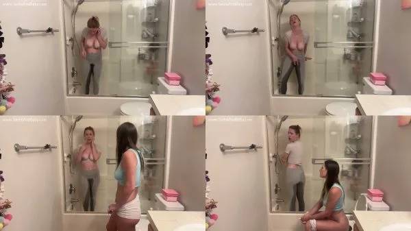 Caught Pissing Masturbating In The Shower By My Brat Roommate