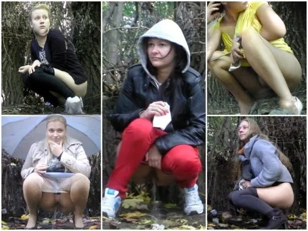 Girls Pee in The Park 5-6 Hidden Camera