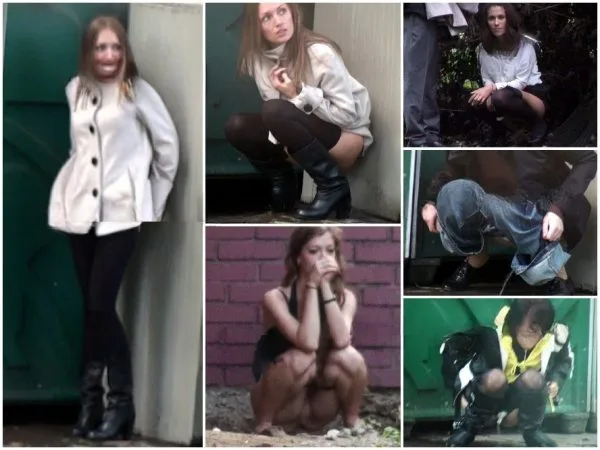 Girls Pee in The Park 7-8