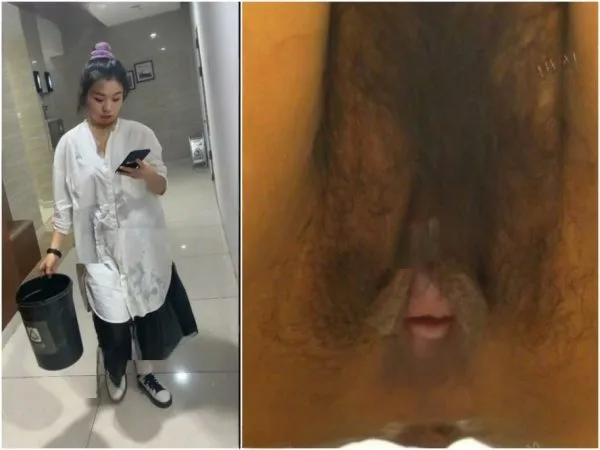 最新流出映像：ゴミ捨てに向かう美人女性同僚を追跡❤️――女子トイレ内でのHD隠し撮り、彼女のマンコを捉えています。入り口は意外と大きめです Pu…