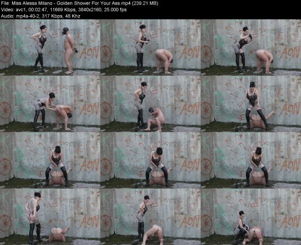 Miss Alessa Milano – Golden Shower For Your Ass