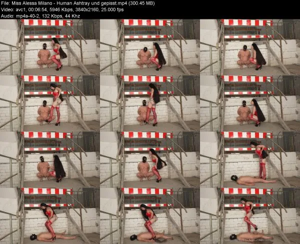 Miss Alessa Milano – Human Ashtray und gepisst