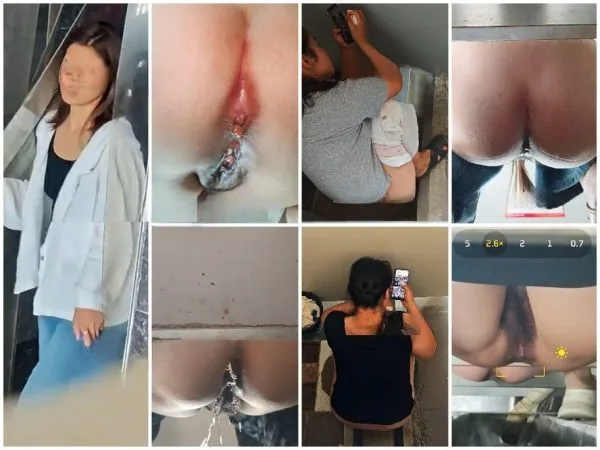 【下からのトイレ撮影】マスターが一人で若い女性の陰部を撮影する方法を学び、うんちを盗み、二眼レンズで陰部に触れようと試みる。 Hidden Ca…
