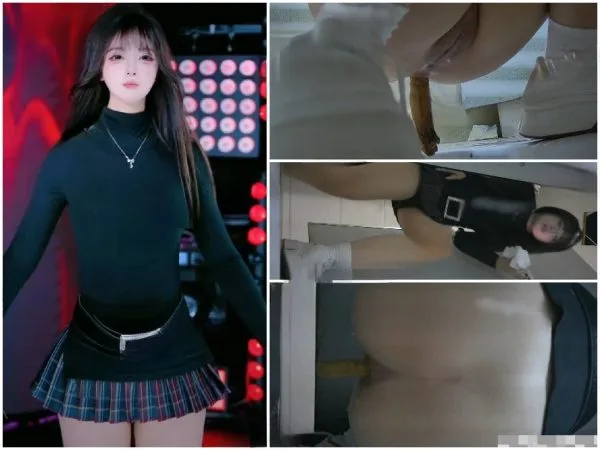 【女性配信者トイレ盗撮16（大便・白虎）】デュアルアングル・超高画質・白虎（無毛）の女性配信者トイレ盗撮